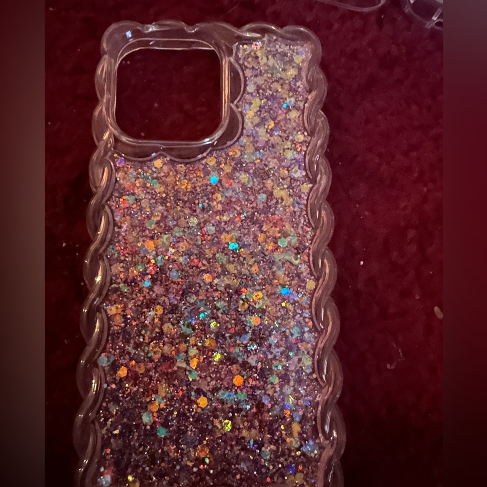 Bubble glitter iPhone 14 Pro Max case